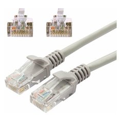 Кабель (патч-корд) UTP 5e категория, RJ-45, 5 м, CABLEXPERT, для подключения по локальной сети LAN, PP12-5M, 2 шт.