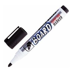 Маркер стираемый для белой доски ЧЕРНЫЙ, CROWN "Multi Board", 3 мм, с клипом, CBM-1000, 6 шт.