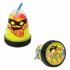 Слайм (лизун) "Slime Ninja", 2 в 1, желтый, красный, 130 г, ВОЛШЕБНЫЙ МИР, S130-2, 2 шт.