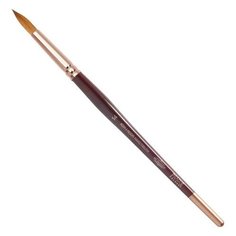 Кисть художественная KOH-I-NOOR колонок, круглая, №14, короткая ручка, блистер, 9935014010BL, 1 шт.