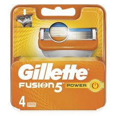 Сменные кассеты для бритья 4 шт., GILLETTE (Жиллет) "Fusion", для мужчин, 1 шт.