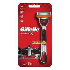 Бритва GILLETTE (Жиллет) "FUSION Power", бритва с 1 сменной кассетой, для мужчин, 50016247, 1 шт.
