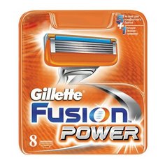 Сменные кассеты для бритья 8 шт., GILLETTE (Жиллет) "Fusion Power", для мужчин, GIL-81372247, 1 шт.