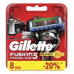 Сменные кассеты для бритья 8 шт., GILLETTE (Жиллет) "Fusion ProGlide Power", для мужчин, 1 шт.
