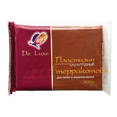 Пластилин скульптурный ЛУЧ "Люкс", терракотовый, 0,3 кг, твердый, 29С 1698-08, 3 шт.