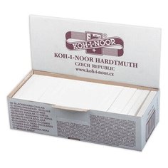 Мел белый KOH-I-NOOR (Чехия), набор 100 шт., квадратный, 11150200000, 1 шт.