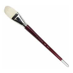 Кисть художественная KOH-I-NOOR щетина, плоская, №18, длинная ручка, блистер, 9936018013BL, 1 шт.