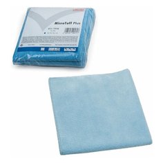Салфетка VILEDA "МикроТаффПлюс", КОМПЛЕКТ 5 шт., микрофибра, голубая, 38х38 см, 111958, 1 шт.