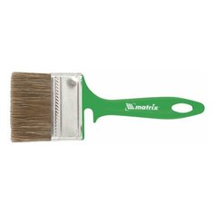 Кисть плоская 70 мм, смешанная щетина, пластиковая ручка, для работ по дереву, MATRIX, 83375, 3 шт.