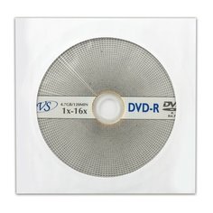 Диск DVD-R VS, 4,7 Gb, 16x, бумажный конверт, 7 шт.