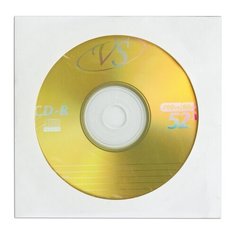 Диск CD-R VS, 700 Mb, 52х, бумажный конверт, 8 шт.