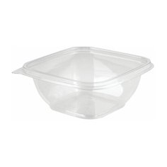 Одноразовый контейнер квадратный, 375 мл, БЕЗ КРЫШКИ, 126х126х51,5 мм, ПЭТ, прозрачный, крышка 604319, СТИРОЛПЛАСТ, СпК-1212-375, 50 шт.