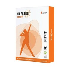 Бумага офисная MAESTRO SPECIAL, А4, 80 г/м2, 500 л., марка В, Mondi, белизна 162%, 1 шт.