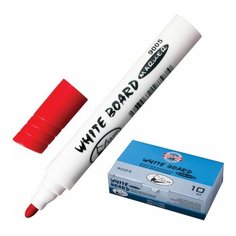 Маркер стираемый для белой доски КРАСНЫЙ, KOH-I-NOOR, 2,5 мм, 7790050801KSRU, 5 шт.