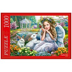 Пазлы Рыжий кот 1000 элементов. Ф1000-6792 АНГЕЛ И КРОЛИКИ Ф1000-6792