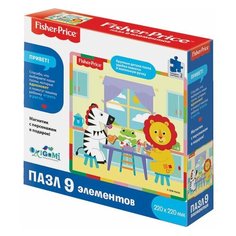 Пазл Fisher Price "Завтрак", 9 элементов, 220х220 мм, ORIGAMI, 04652, 2 шт.