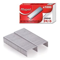 Скобы для степлера №24/6, 1000 штук, MAPED (Франция), до 20 листов, 324405, 7 шт.