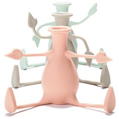 Ваза для цветов с гибкими ручками Florino серая Peleg Design