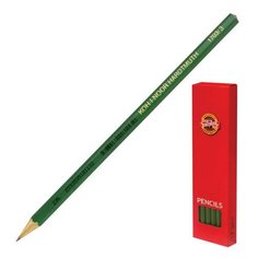 Карандаш чернографитный H KOH-I-NOOR, 1 шт., "Alpha", корпус зеленый, 1703, 1703003020KSRV, 22 шт.