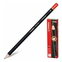 Карандаш чернографитный STABILO, 1 шт., "Exam Grade", HB, без резинки, корпус черный, заточенный, 288/HB, 7 шт.