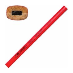 Карандаш столярный KOH-I-NOOR, 1 шт., НВ, грифель 5х2 мм, корпус красный, 153600200177, 6 шт.