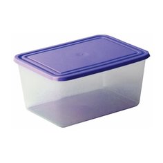Контейнер 2 л, с крышкой, герметичный, универсальный, хранение и СВЧ, 10х15х25 см, IDEA, М 1453, 2 шт.