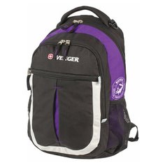 Рюкзак WENGER, универсальный, черно-фиолетовый, "Montreux", 22 л, 32х15х45 см, 13852915, 1 шт.