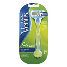 Бритва GILLETTE VENUS (Жиллет Винес) "Embrace" с 2 сменными кассетами, для женщин, 1 шт.
