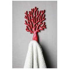 Крючок Coral красный Qualy