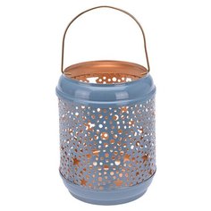 Подсвечник декоративный Koopman International Blue New Year Синий Новый Год 100x100x130 мм 1 шт