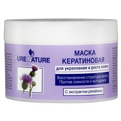Маска для укрепления и роста волос Floresan Pure Nature Кератиновя 450 мл