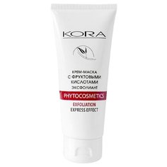Kora Крем-маска эксфолиант Phytocosmetics Exfoliation Express Effect с фруктовыми кислотами 100 мл КОРА