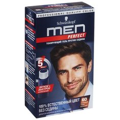 Schwarzkopf Men Perfect Тонирующий гель против седины, 60 натуральный средне-каштановый