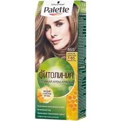 Palette Фитолиния Стойкая крем-краска для волос, 465 7-65 Золотистый средне-русый, 110 мл