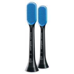 Насадка Philips HX8072/11 для звуковой щетки, черный/синий, 2 шт.