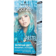 Schwarzkopf got2b Bright/Pastel Тонирующая краска для волос, 096 Бирюзовое искушение