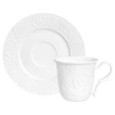 Чайная пара Elan gallery Белые розы, 210 мл