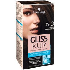 Gliss Kur Уход & Увлажнение, 6-0 Светло-каштановый