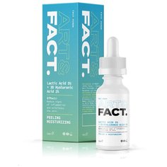 ART&FACT Пилинг-сыворотка для лица Lactic Acid 5% + 3D Hyaluronic Acid 2% с молочной и гиалуроновой кислотой 30 мл