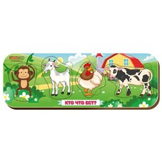 Рамка-вкладыш Woodland Кто что ест? (011901), 4 дет.