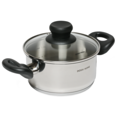 Кастрюля DOSH | HOME TAURUS, 1.5 л, серебристая