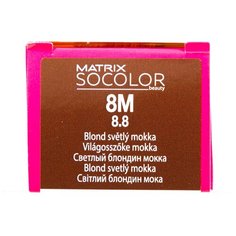 Matrix Socolor Beauty стойкая крем-краска для волос, 8M светлый блондин мокка, 90 мл