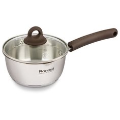 Ковш Rondell Aristokrat, 1.3 л, стальной/коричневый