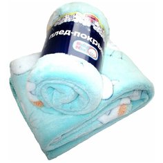 Плед Baby Nice Velsoft 75х100 см "Птички", голубой