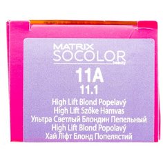 Matrix Socolor Beauty стойкая крем-краска для волос, 11A ультра светлый блондин пепельный, 90 мл