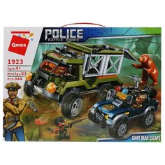 Конструктор Qman Police Battle Force 1923 Побег большого медведя