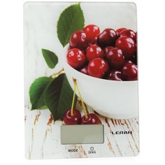 Кухонные весы Leran EK9332 01 белый/красный