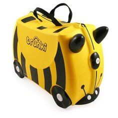 Чемодан trunki желтый с принтом