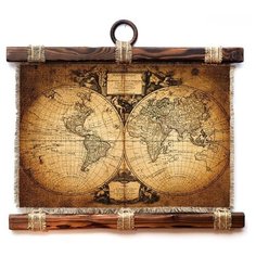 Панно Универсальный Свиток Старая карта 32х33 см