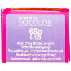 Matrix Socolor Beauty стойкая крем-краска для волос, 6Sp темный блондин серебристый жемчужный, 90 мл